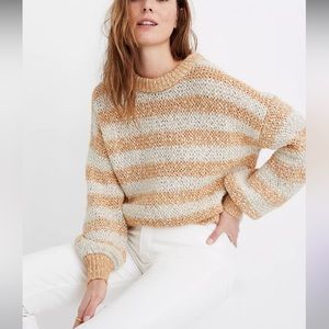 Madewell Baez Crewneck Sweater | size S
